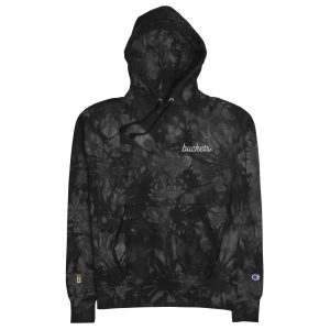Mini "buckets." heavy tie-dye hoodie