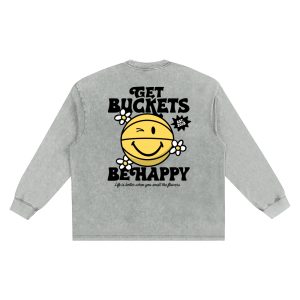 Happy "buckets." Long Sleeve Tee