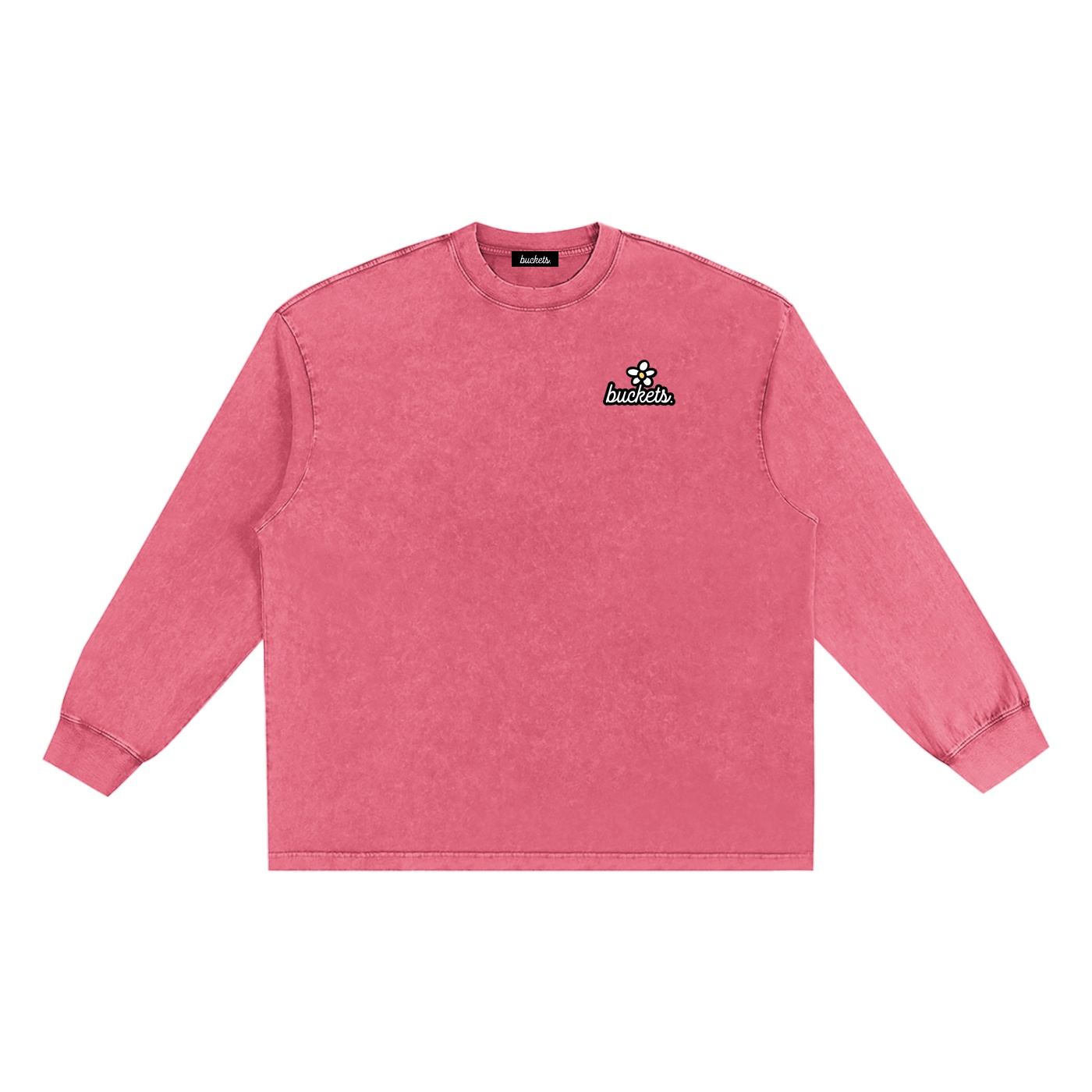 Happy "buckets." Long Sleeve Tee - Image 2
