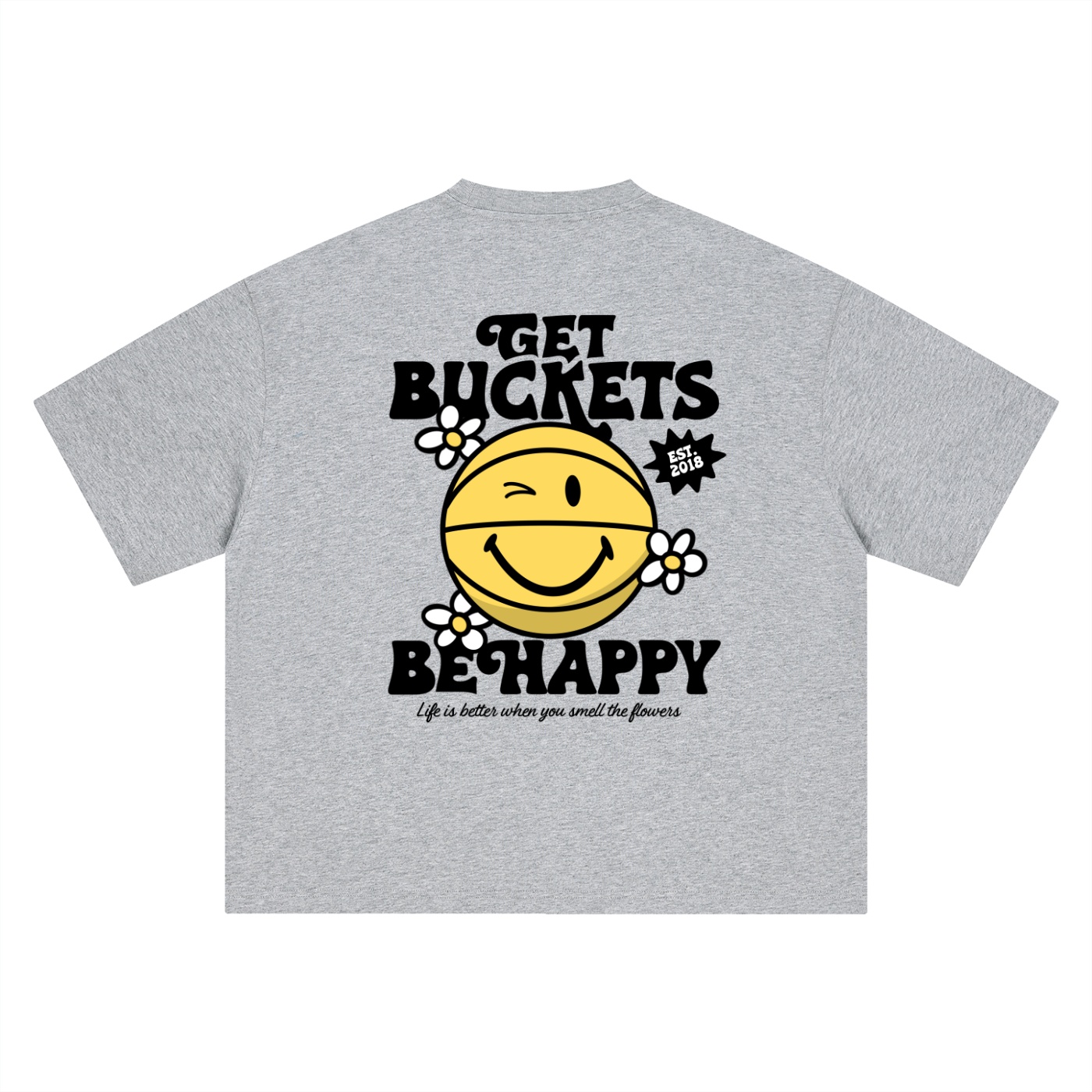 Happy "buckets." Boxy Tee - Image 8