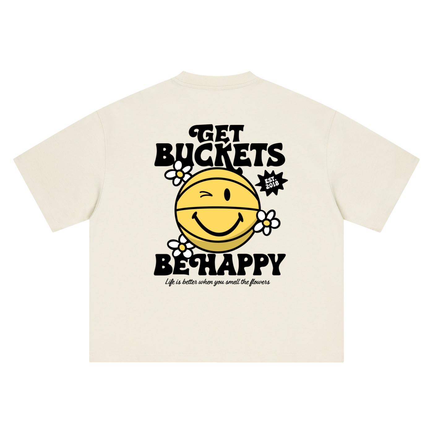 Happy "buckets." Boxy Tee