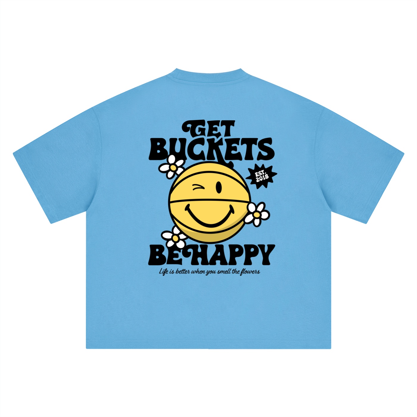 Happy "buckets." Boxy Tee - Image 10