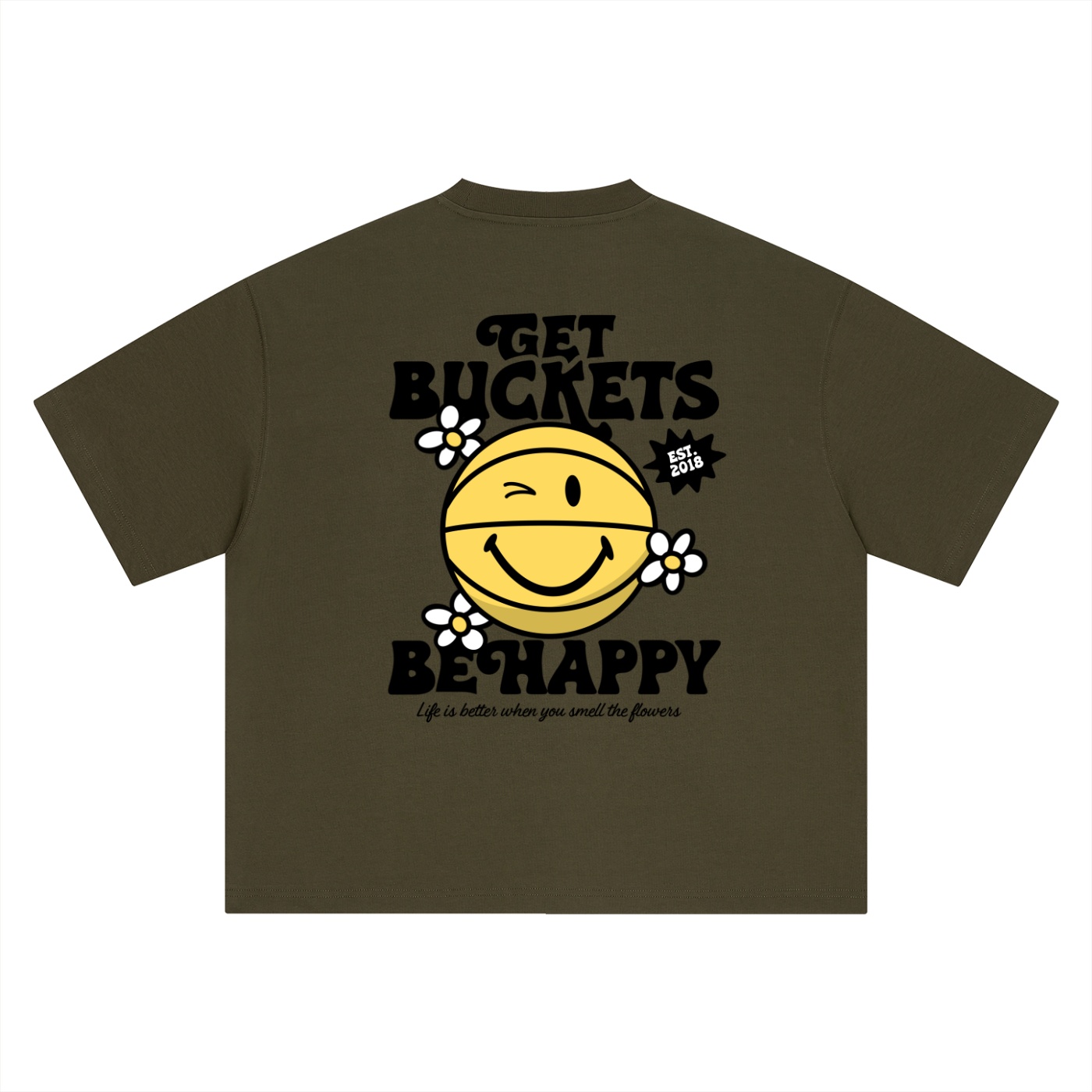 Happy "buckets." Boxy Tee - Image 12